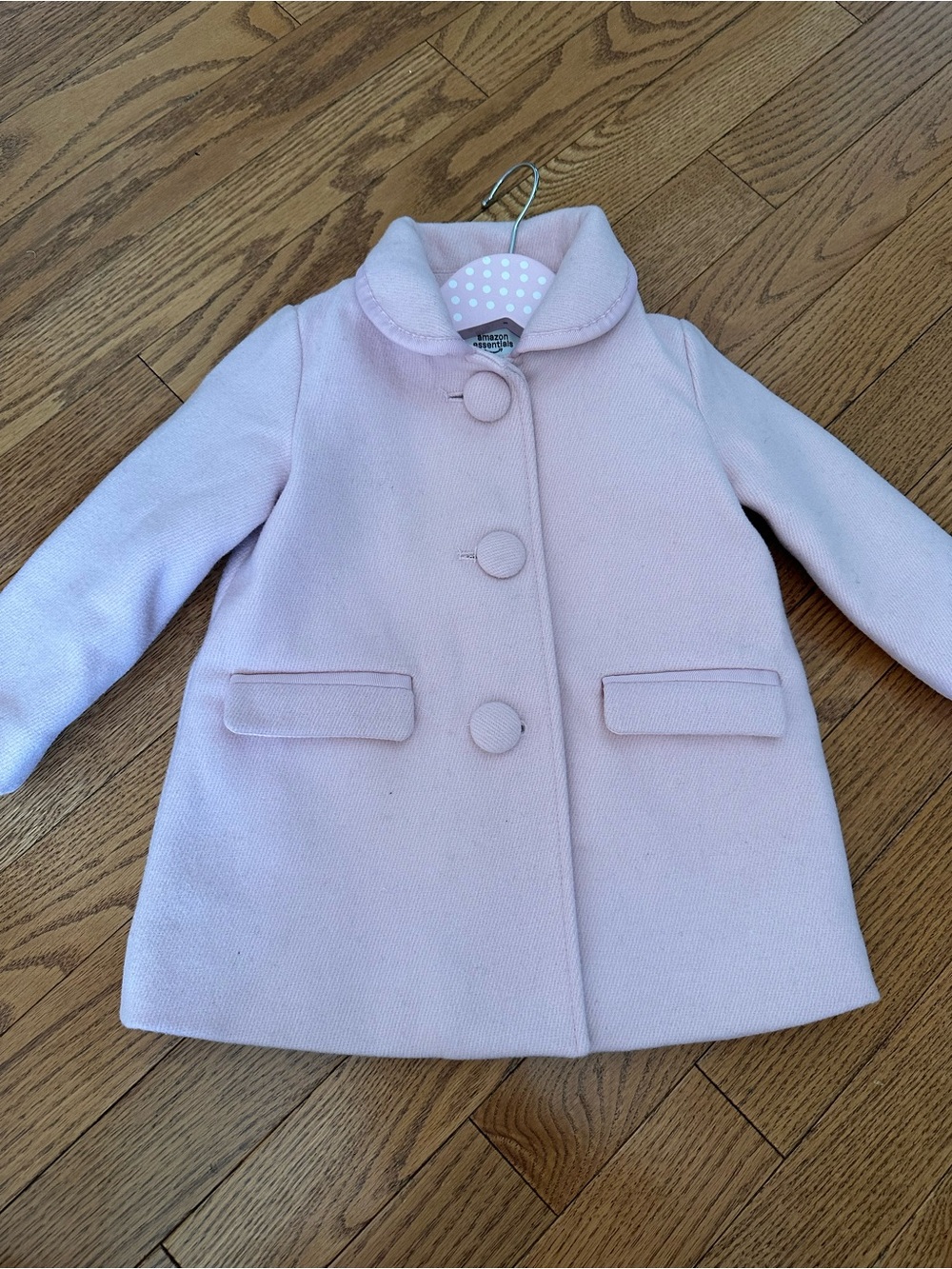 Sofia Grainge x Amazon Essentials Girls' Pink Wool-Blend Pea Coat - Picture 2 of 6